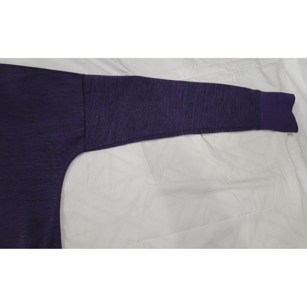 Athleta Full Zip Hoodie Sweatshirt Womens Large Purple Thumbholes Pockets EUC - Picture 16 of 16